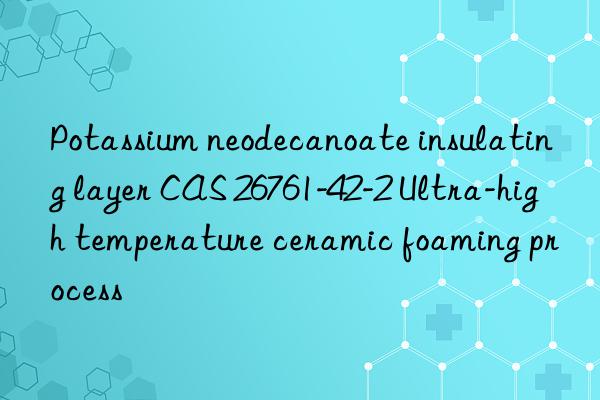 potassium neodecanoate insulating layer cas 26761-42-2 ultra-high temperature ceramic foaming process