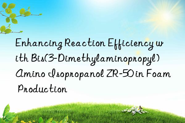 enhancing reaction efficiency with bis(3-dimethylaminopropyl) amino isopropanol zr-50 in foam production