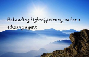 retarding high-efficiency water reducing agent