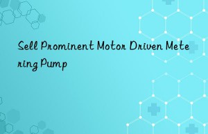 sell prominent motor driven metering pump