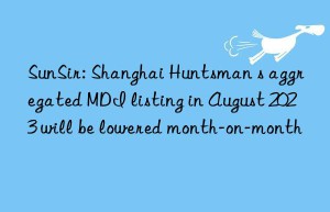 sunsir: shanghai  s aggregated mdi listing in august 2023 will be lowered month-on-month