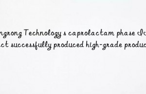 yongrong technology s caprolactam phase ii project successfully produced high-grade products