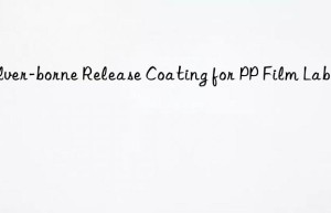 solver-borne release coating for pp film label