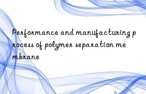 performance and manufacturing process of polymer separation membrane