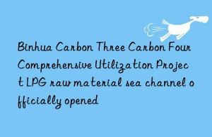 binhua carbon three carbon four comprehensive utilization project lpg raw material sea channel officially opened