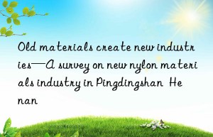 old materials create new industries—a survey on new nylon materials industry in pingdingshan  henan