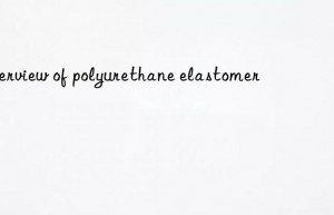 overview of polyurethane elastomer