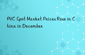 pvc spot market prices rose in china in december