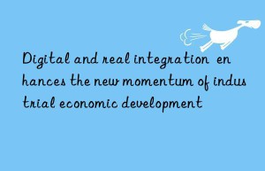digital and real integration  enhances the new momentum of industrial economic development