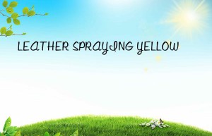 leather spraying yellow