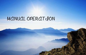 manual operation