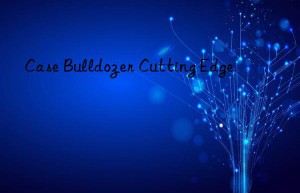 case bulldozer cutting edge