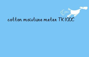 cotton moisture meter tk100c