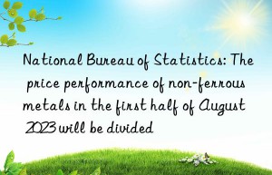 national bureau of statistics: the price performance of non-ferrous metals in the first half of august 2023 will be divided