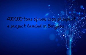 400 000 tons of new iron phosphate project landed in binzhou