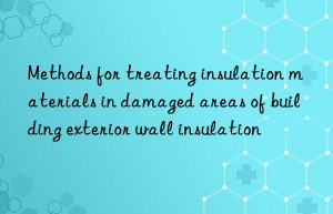 methods for treating insulation materials in damaged areas of building exterior wall insulation