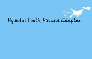hyundai tooth, pin and adapter