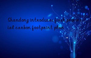 shandong introduces first provincial carbon footprint plan