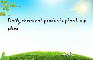 daily chemical products plant supplier