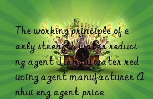 the working principle of early strength water reducing agent jiangsu water reducing agent manufacturer anhui early strength water reducing agent price