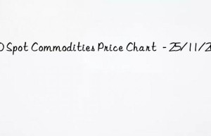 100 spot commodities price chart  – 25/11/2021