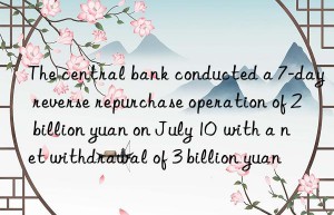the central bank conducted a 7-day reverse repurchase operation of 2 billion yuan on july 10  with a net withdrawal of 3 billion yuan