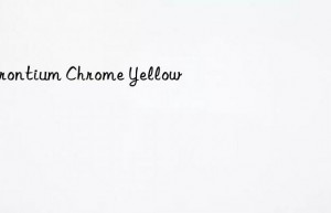 strontium chrome yellow