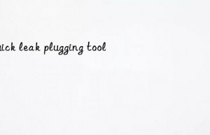 quick leak plugging tool
