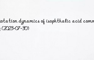 quotation dynamics of isophthalic acid commodity (2023-07-30)