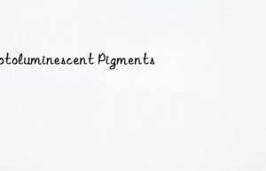 photoluminescent pigments