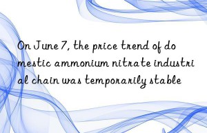 on june 7, the price trend of domestic ammonium nitrate industrial chain was temporarily stable