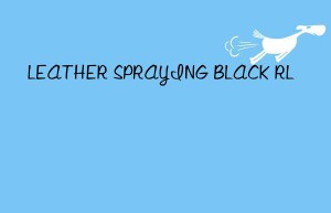 leather spraying black rl