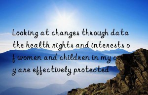 looking at changes through data  the health rights and interests of women and children in my country are effectively protected