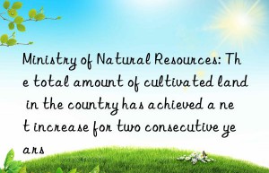 ministry of natural resources: the total amount of cultivated land in the country has achieved a net increase for two consecutive years