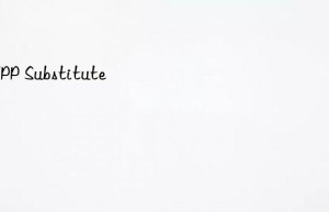 stpp substitute