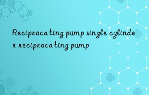 reciprocating pump single cylinder reciprocating pump