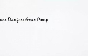 sauer danfoss gear pump