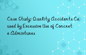 case study: quality accidents caused by excessive use of concrete admixtures