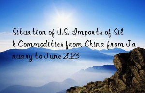 situation of u.s. imports of silk commodities from china from january to june 2023