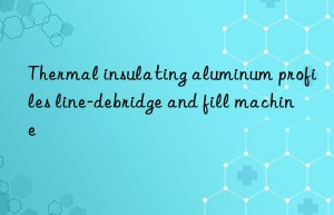 thermal insulating aluminum profiles line-debridge and fill machine