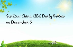 sunsirs: china abs daily review on december 6