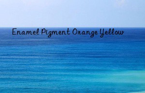 enamel pigment orange yellow