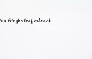 china gingko leaf extract
