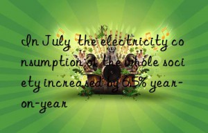 in july  the electricity consumption of the whole society increased by 6.5% year-on-year
