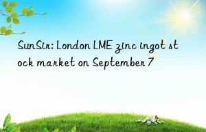 sunsir: london lme zinc ingot stock market on september 7