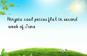ningxia coal prices flat in second week of june