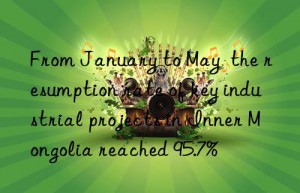 from january to may  the resumption rate of key industrial projects in inner mongolia reached 95.7%