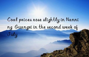 coal prices rose slightly in nanning  guangxi in the second week of july