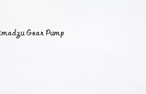 shimadzu gear pump
