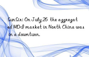 sunsir: on july 26  the aggregated mdi market in north china was in a nturn.